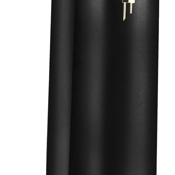 Black Knee-High Boots with Gold Accent - Picture 3 of 3